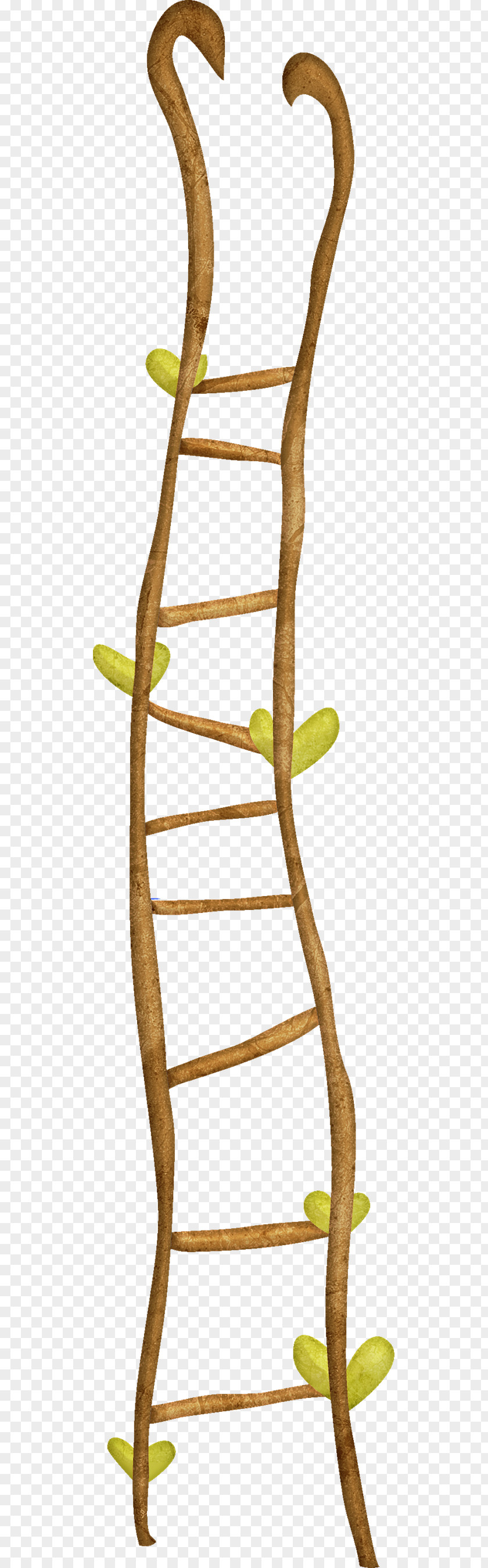 Beautiful Brown Cartoon Ladder Stairs Download PNG