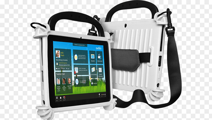 Man Carrying Microsoft Tablet PC IPad 2 Rugged Computer Laptop Manufacturing PNG