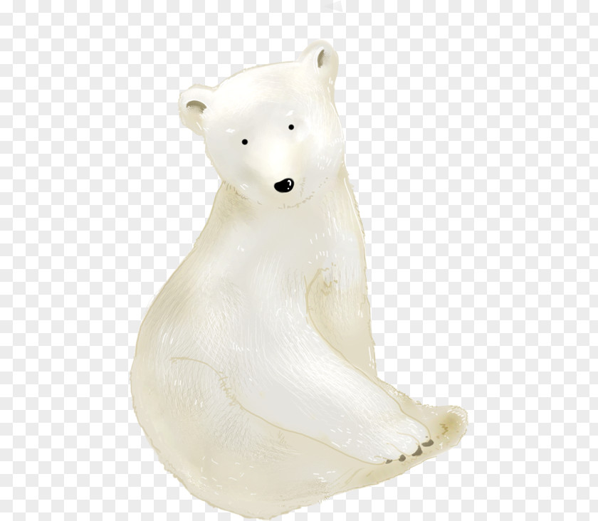 Polar Bear Figurine PNG