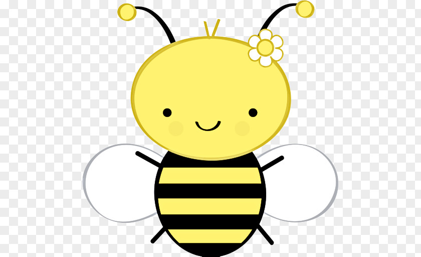 Smile Membranewinged Insect Yellow Honeybee Cartoon Clip Art Bee PNG