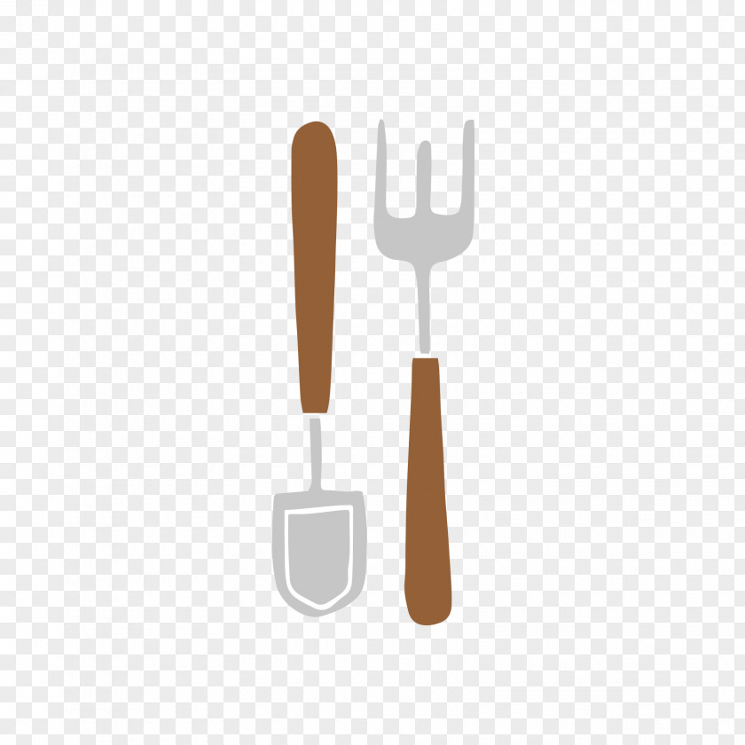 Gray Fork And Shovel Spoon Grey PNG
