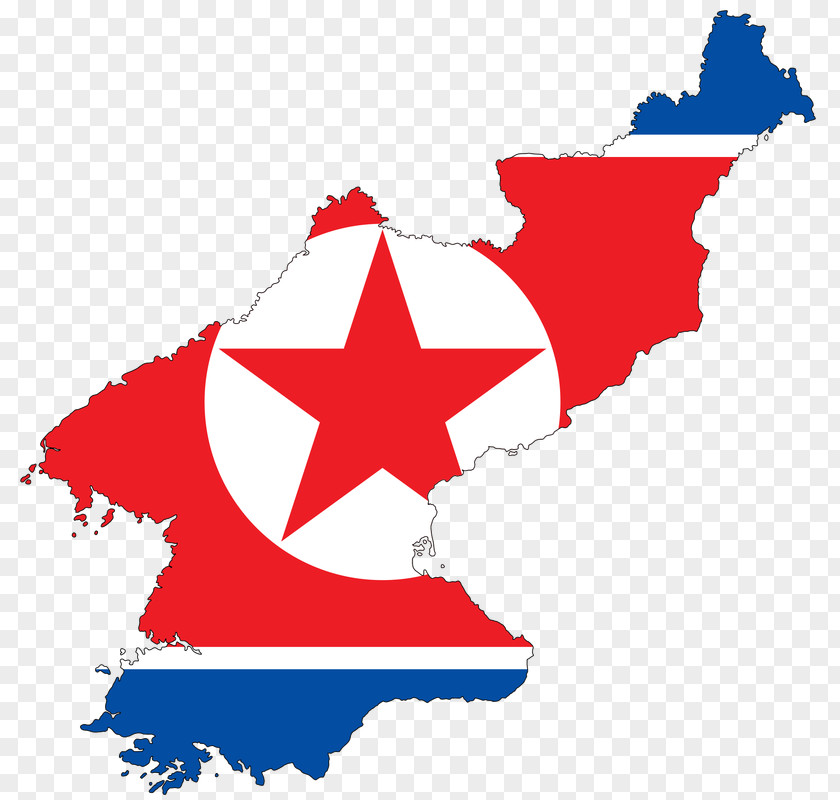 Flag Of North Korea South Map PNG