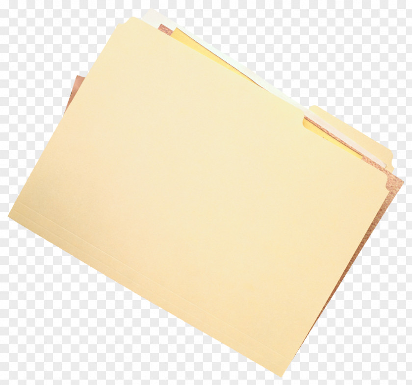 Folder Paper Rectangle Yellow PNG