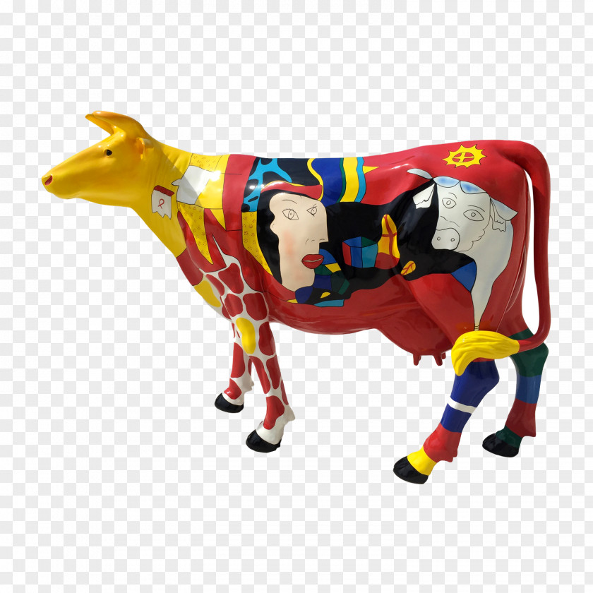 Lion Dairy Cattle Sculpture Cow Statue PNG