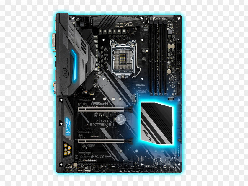 Supermarket Promotions Intel LGA 1151 ASRock Z370 EXTREME4 CPU Socket Motherboard PNG