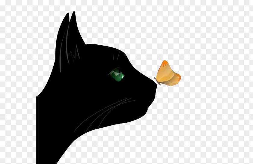 Butterfly And Cat Nose Euclidean Vector Illustration PNG