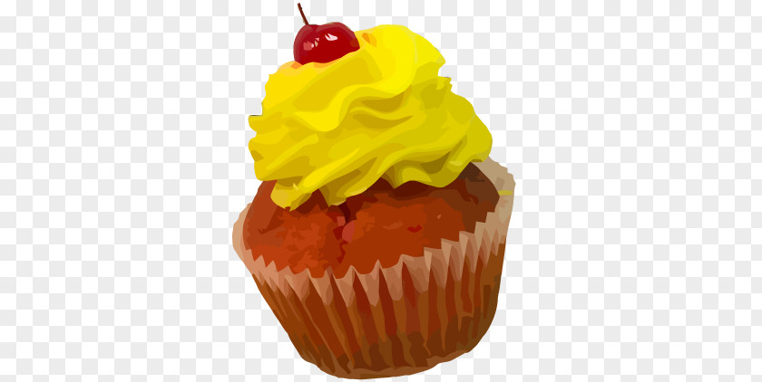 Lemon Cake Cupcake Muffin Frozen Dessert Buttercream Flavor PNG