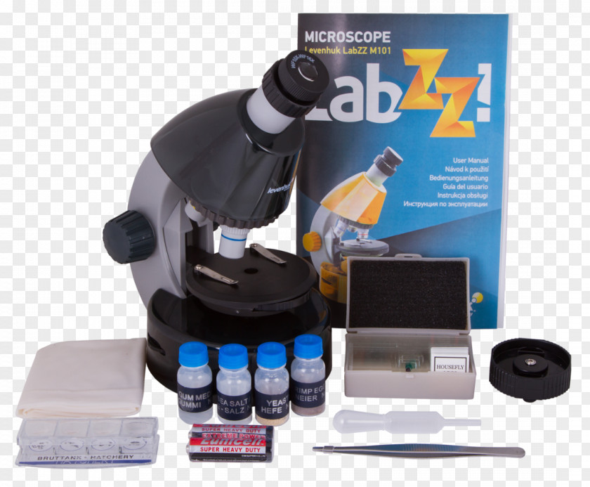 Microscope Levenhuk LabZZ M101 Микроскоп Amethyst A Mikroszkóp Labzz Moonstone PNG