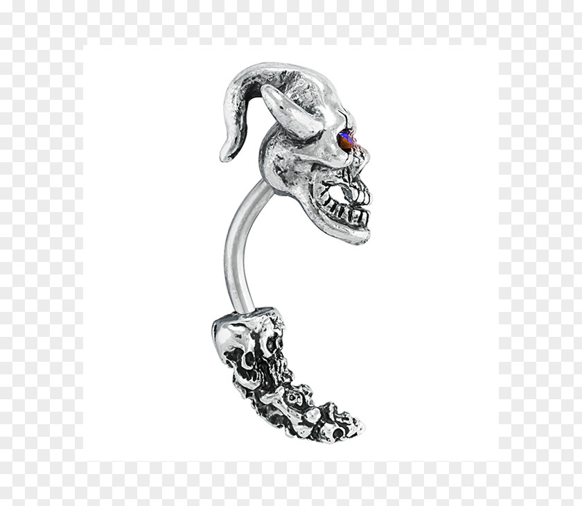 Silver Body Jewellery PNG