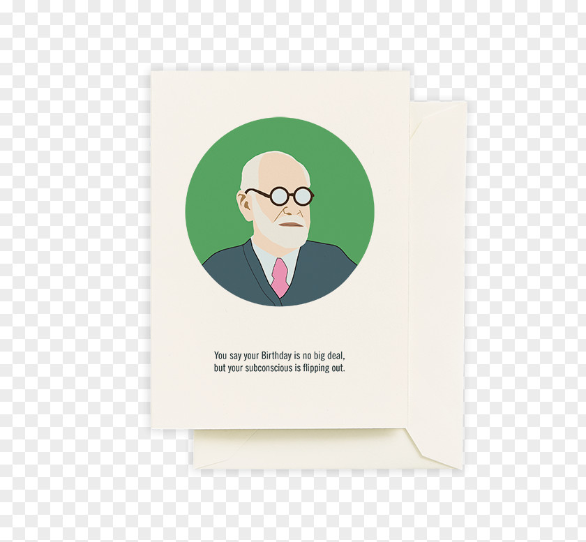 Birthday Sigmund Freud Psychologist Psychology Greeting & Note Cards PNG