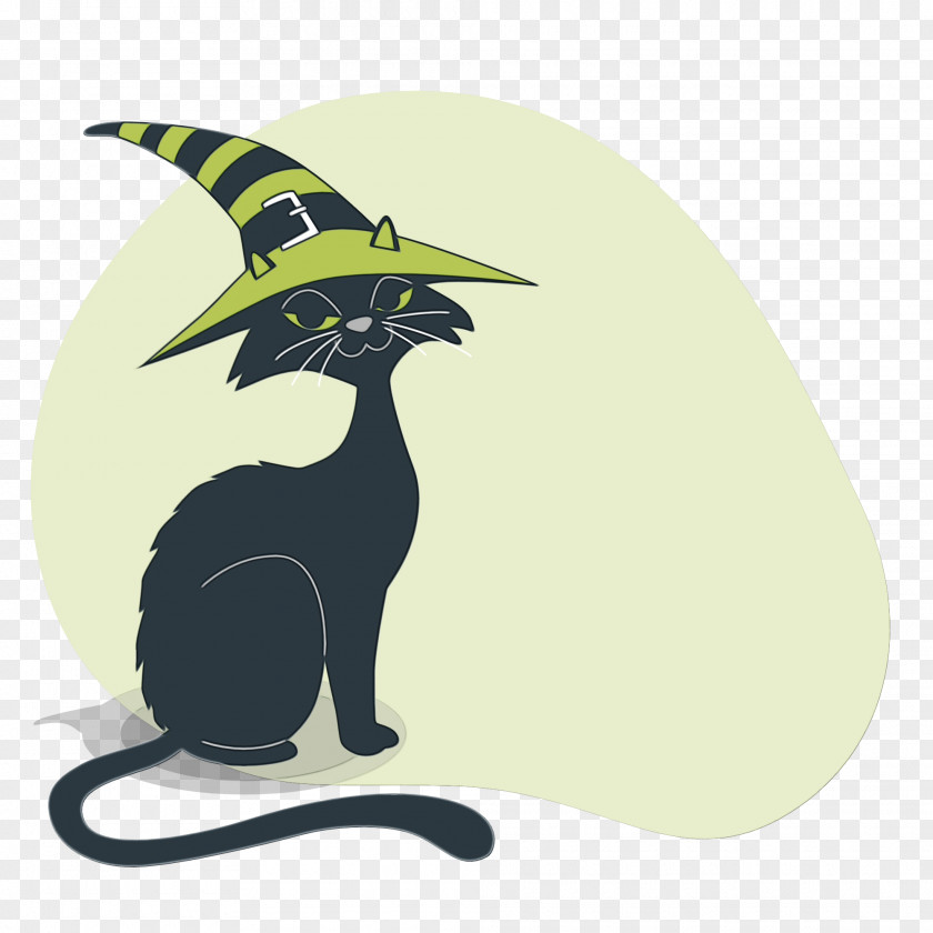 Cat Black Whiskers Character Cartoon PNG