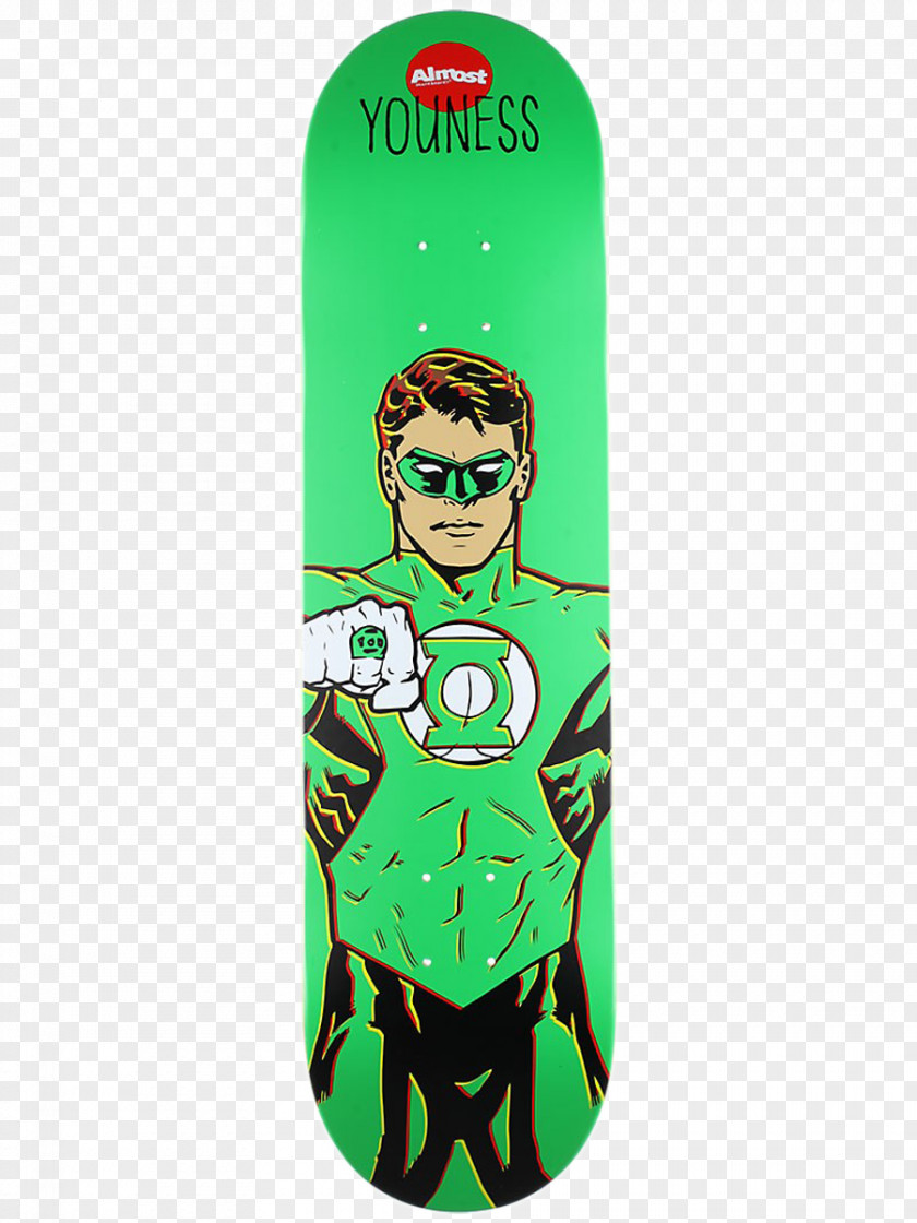 Green Lantern Almost Skateboards Skateboarding Grip Tape PNG