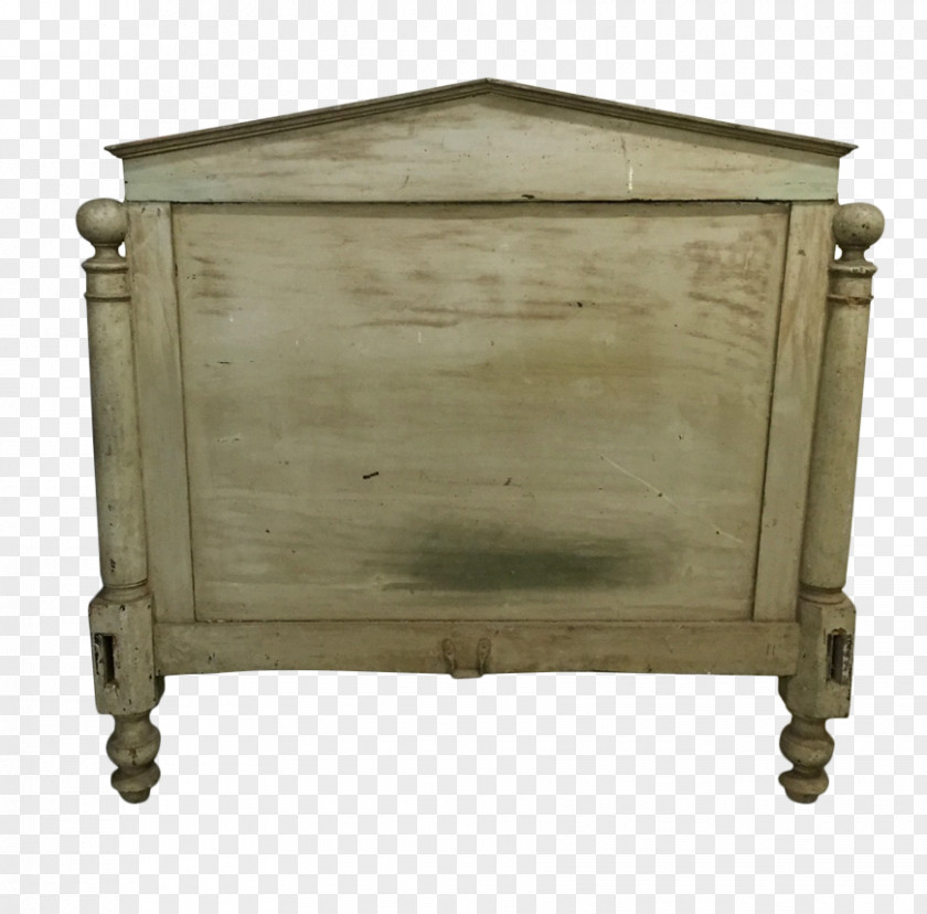 Wood Piece Bedside Tables Headboard Furniture Antique PNG