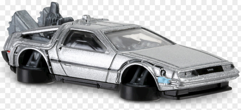 Hover DeLorean DMC-12 Model Car Time Machine Back To The Future PNG