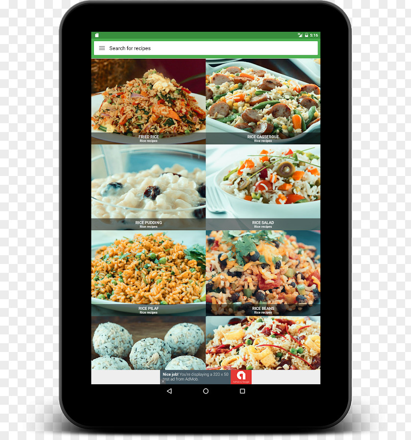 Android Vegetarian Cuisine Recipe PNG