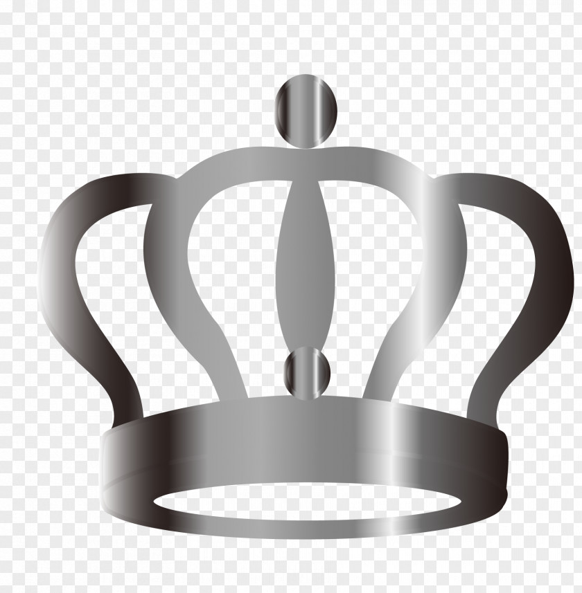 Vector Silver Crown Material PNG