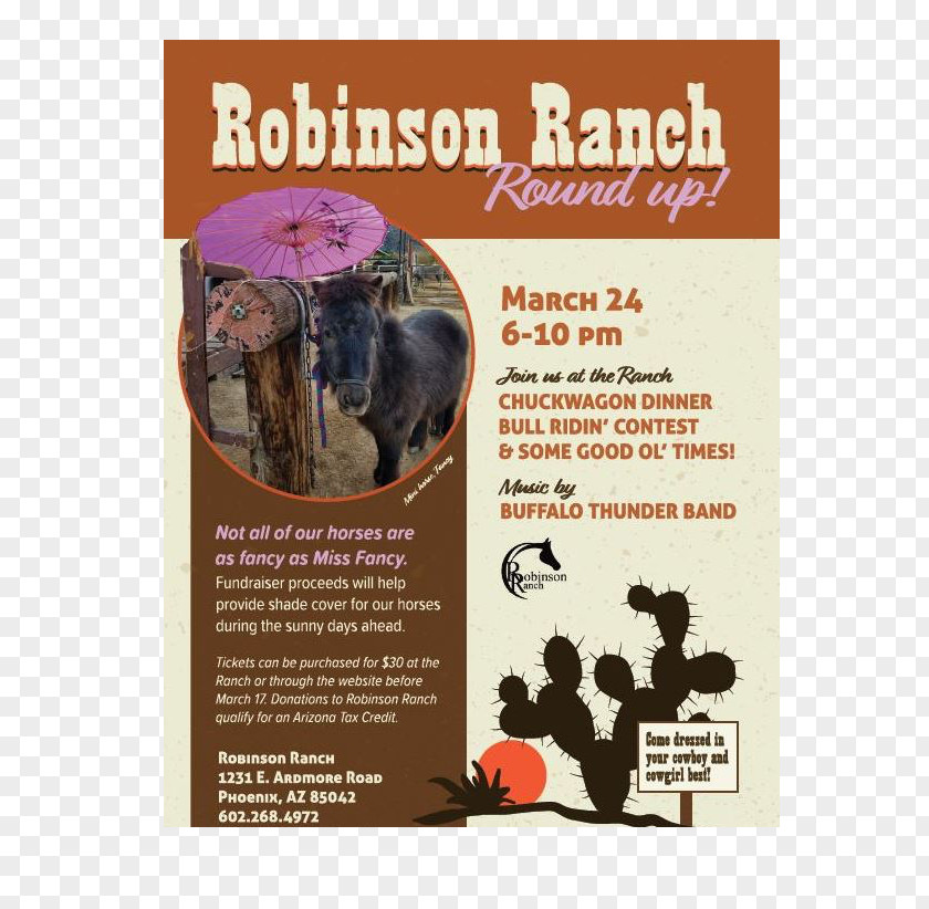 Concert Flyer Robinson Ranch Muster Cowboy Advertising PNG