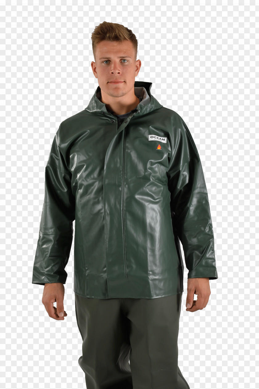 Fisherman Jacket Oilskin Polyvinyl Chloride Raincoat Clothing PNG