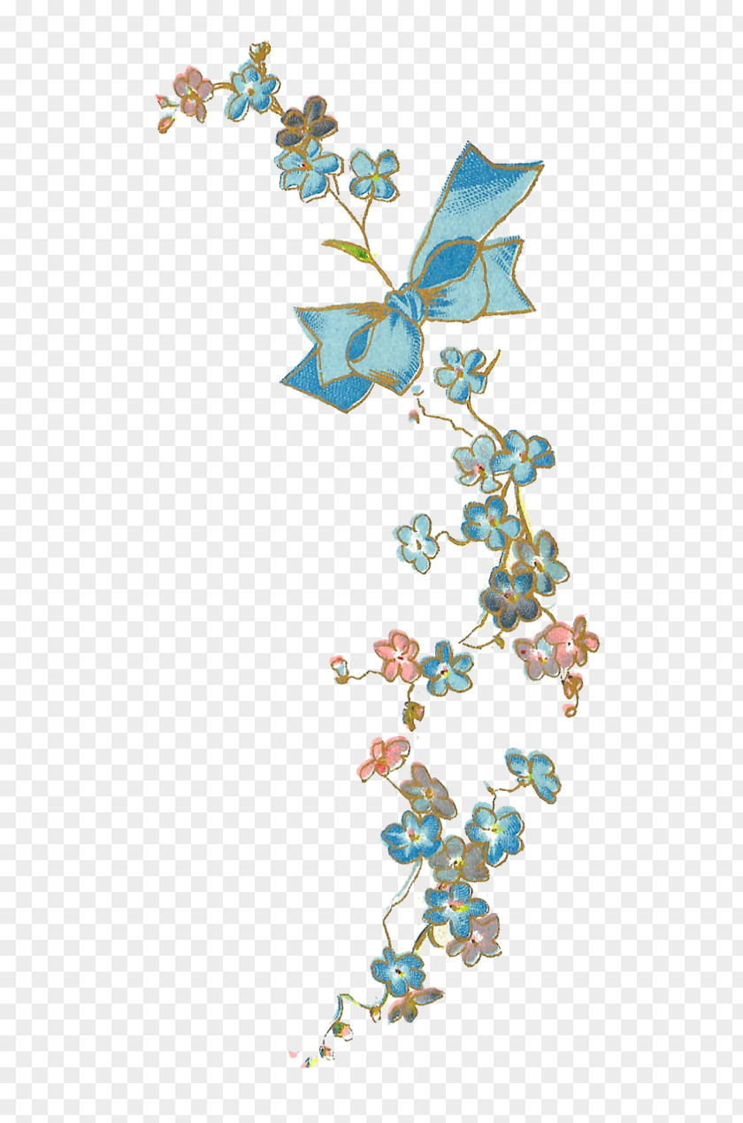 Flower Scorpion Grasses Blue Floral Design Clip Art PNG