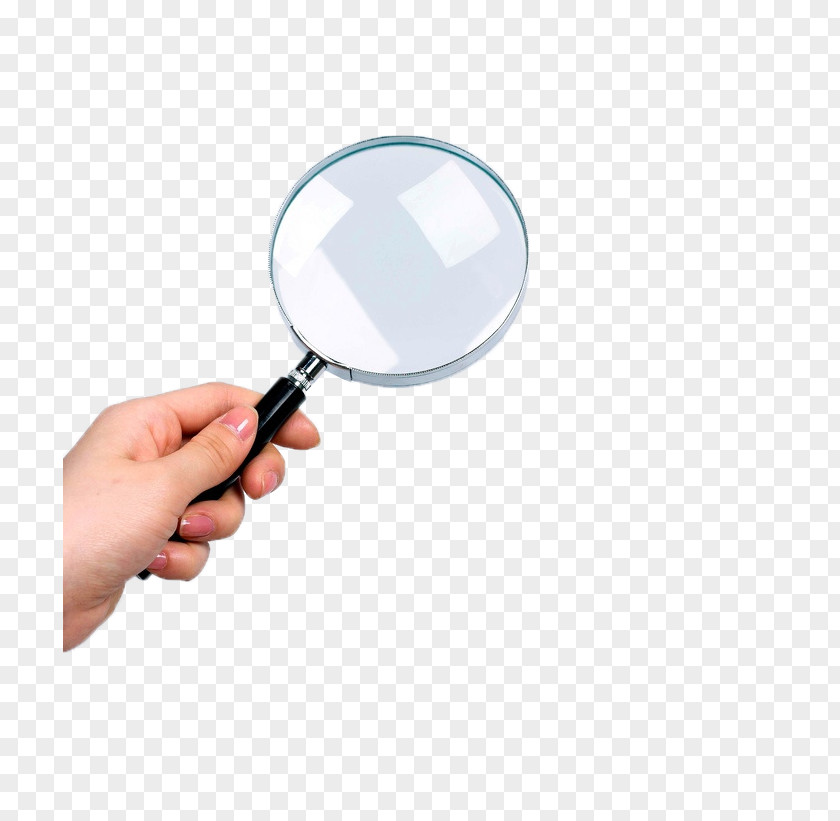 Holding A Magnifying Glass Microscope PNG