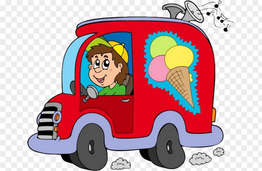 Ice Cream Van Car Truck PNG
