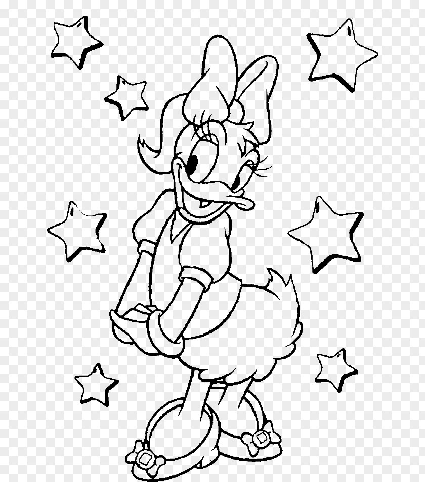 Minnie Mouse Daisy Duck Mickey Donald Colouring Pages PNG