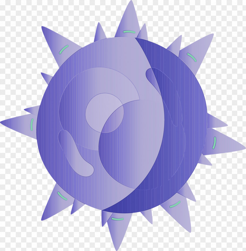 Purple Circle Logo Fish PNG