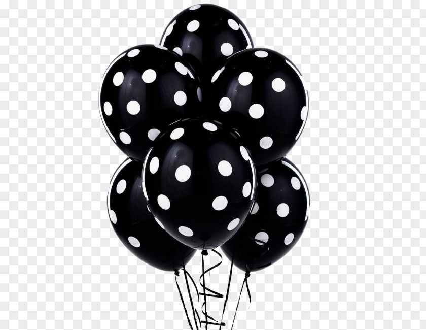 Balloon Polka Dot Party White Birthday PNG