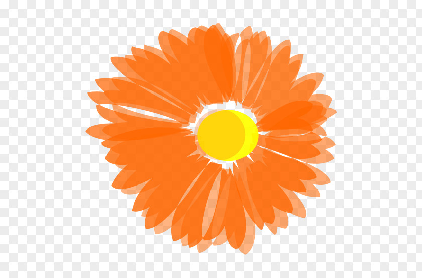 Orange Flowers Cliparts Flower Blossom Clip Art PNG