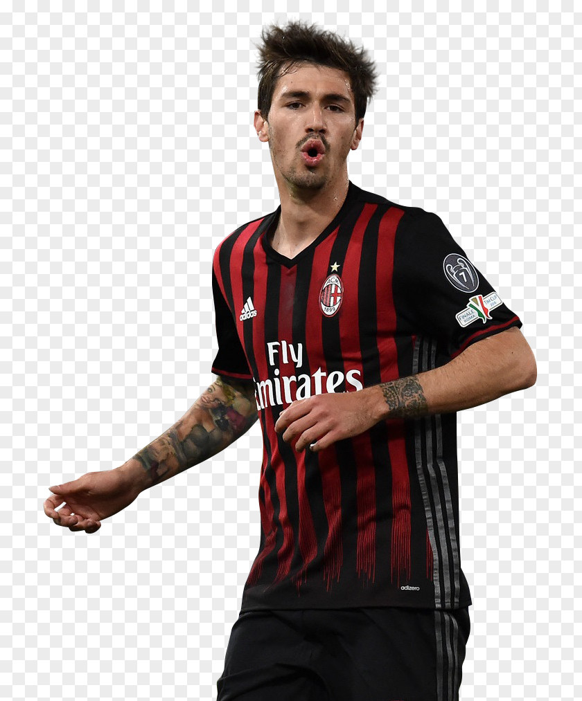 T-shirt Alessio Romagnoli Jersey Italy National Football Team A.C. Milan Sport PNG