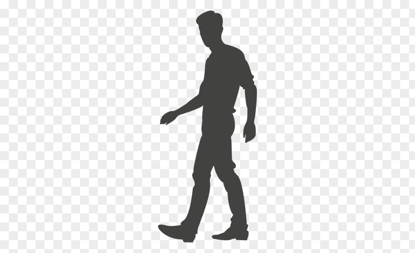 Walking Silhouette Graphic Design PNG