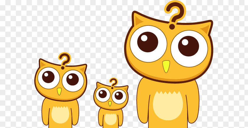 Creative Cartoon Owl Clip Art PNG
