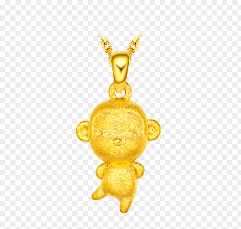 Golden Monkey Pendants Gold Jewelry Minnie Mouse U9996u98fe PNG