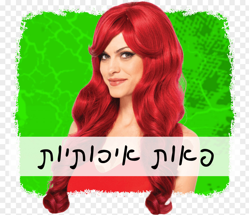 Hair Red Wig Coloring Costume PNG