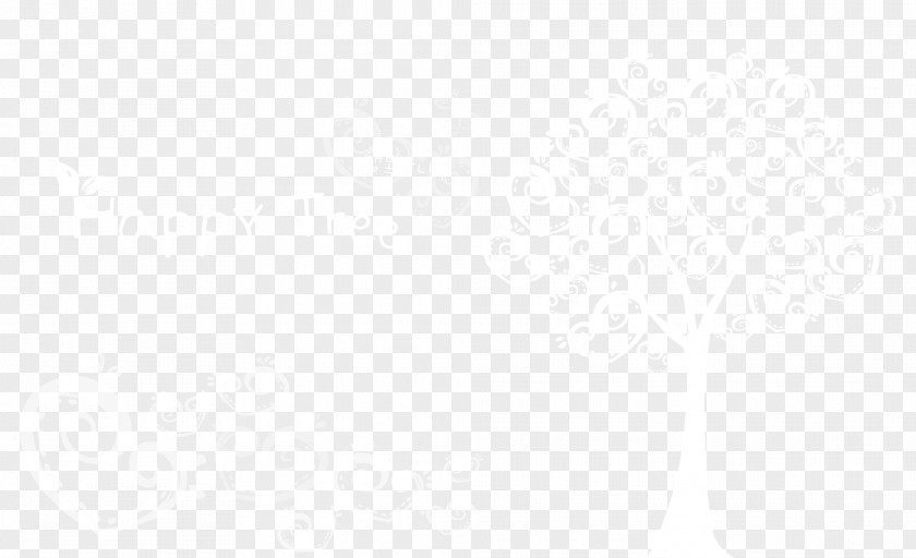 Happy Tree Transparent Material Line Black And White Angle Point PNG