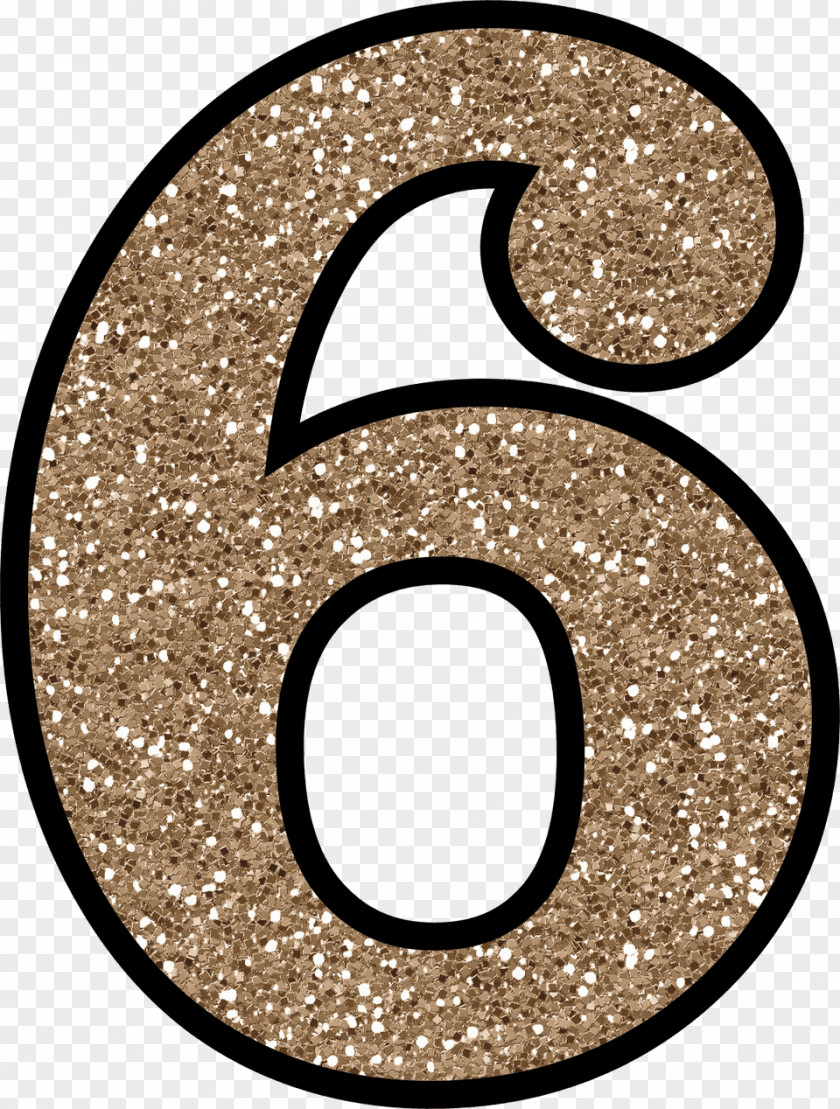 Number 5 Glitter 0 Printing Craft PNG
