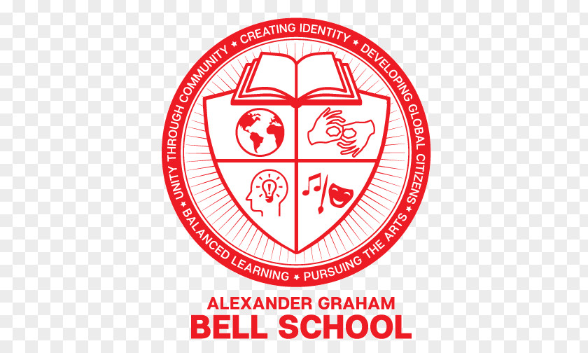 School Bell Alexander Graham Elementary Logo PNG