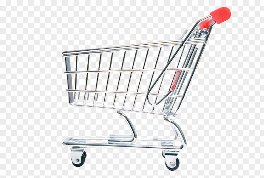 Silver Shopping Cart Computer File PNG