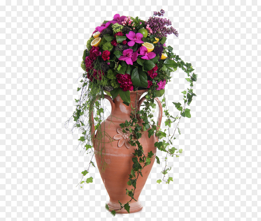 Vase Floral Design Flower Bouquet Cut Flowers PNG