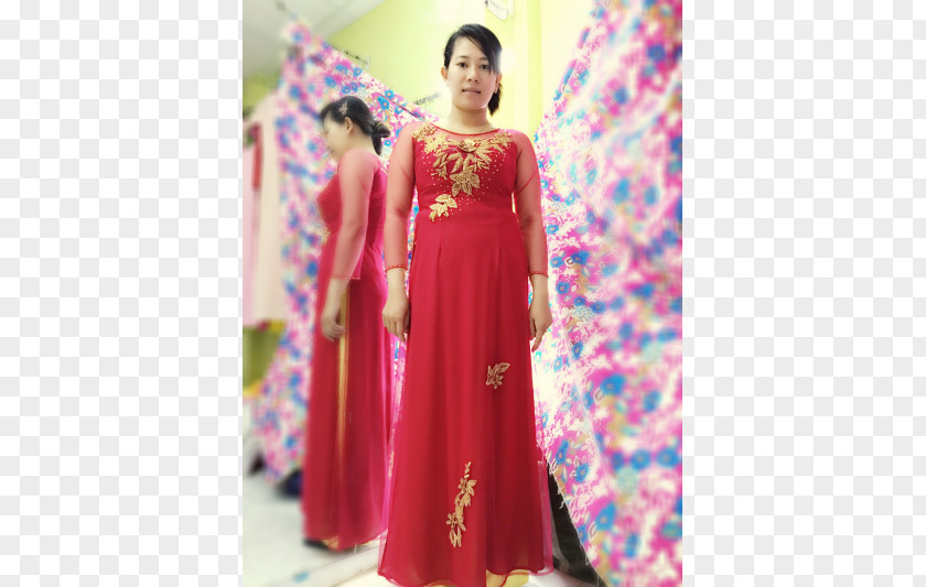 Ao Dai Áo Dài Gown Dress Red Pants PNG