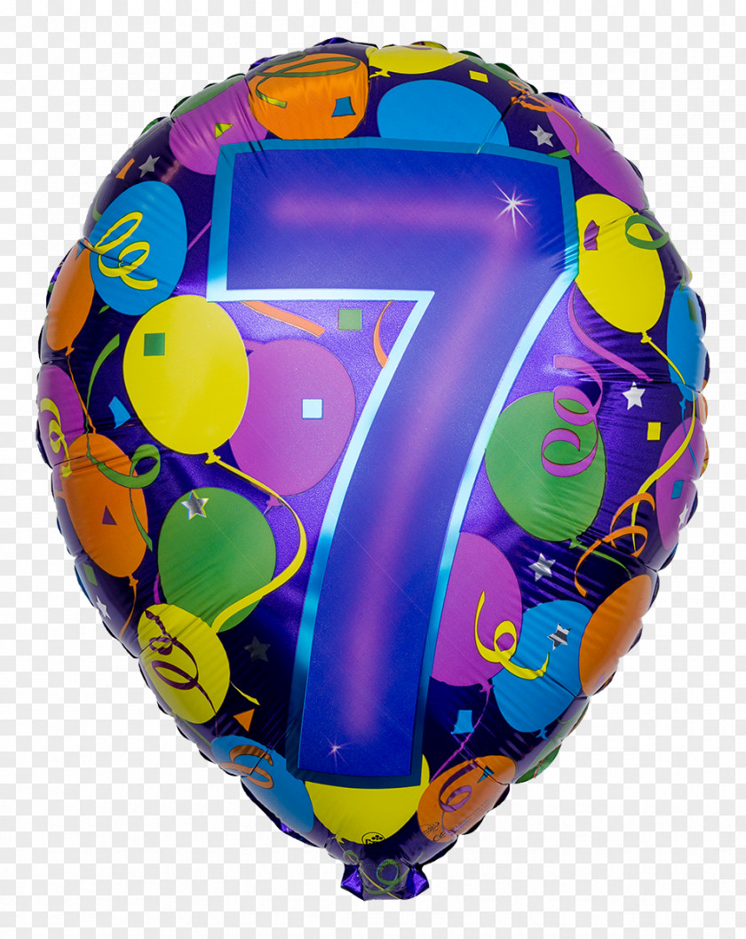 Balloon Toy Birthday Foil Number PNG