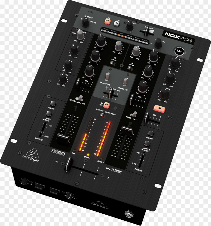 BEHRINGER PRO MIXER NOX101 DJ Mixer Audio Mixers Disc Jockey PNG