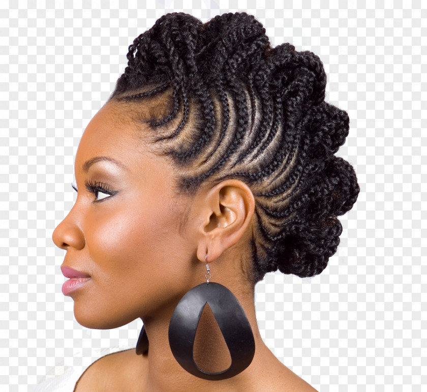 Hair Updo Mohawk Hairstyle Braid Cornrows PNG