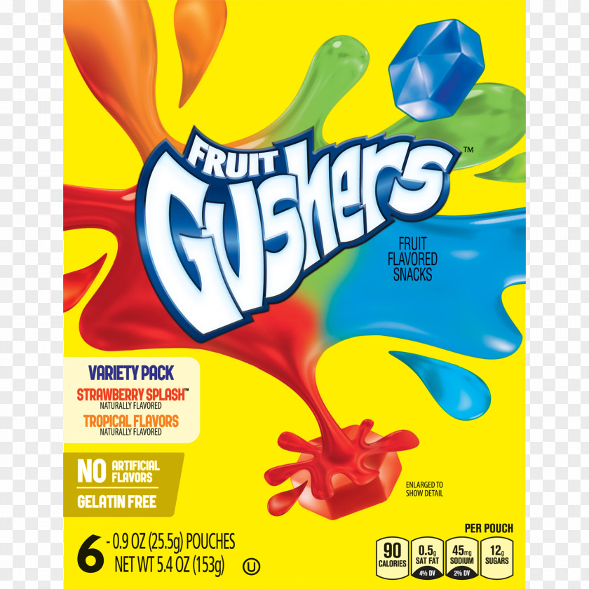 Punch Fruit Gushers Snacks Betty Crocker By The Foot PNG