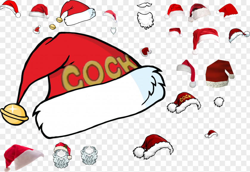 Red Clothing Christmas Hat Drawing PNG