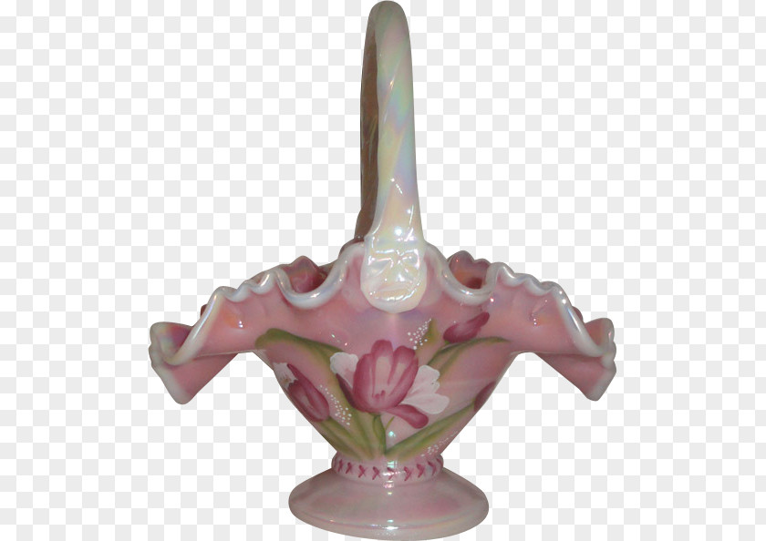 Vase Ceramic Glass Tableware Pink M PNG