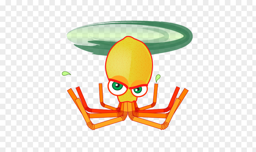 Sandy Beach！ Octopus Line Clip Art PNG