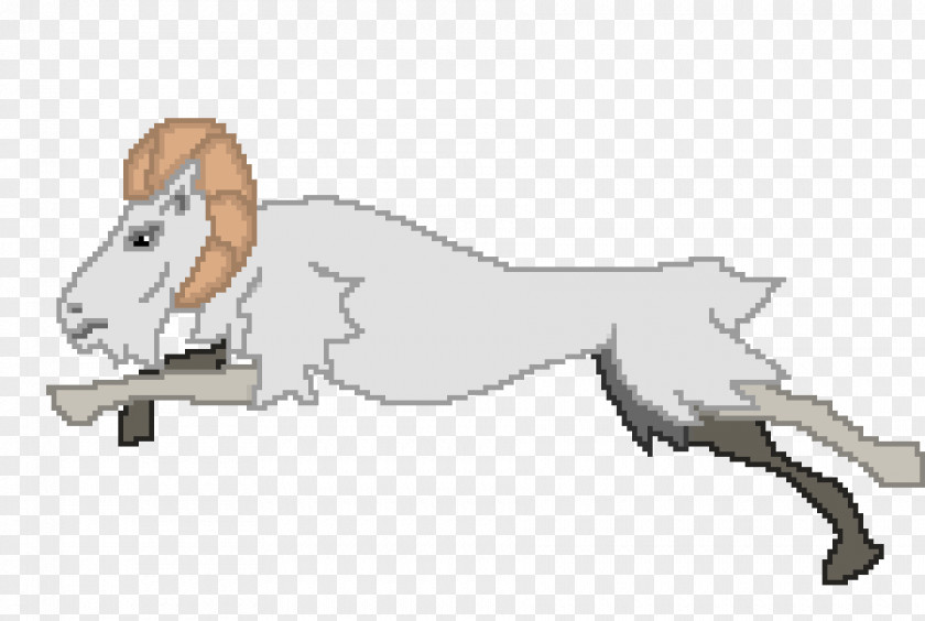 Cat Pixel Art Goat PNG