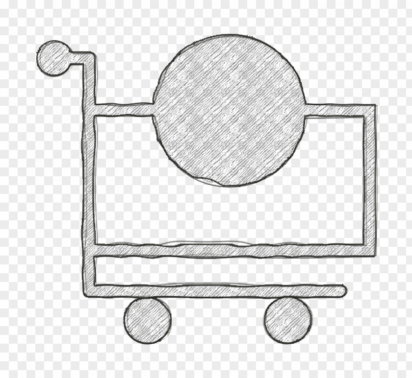 Line Art Business Icon Cart Add PNG