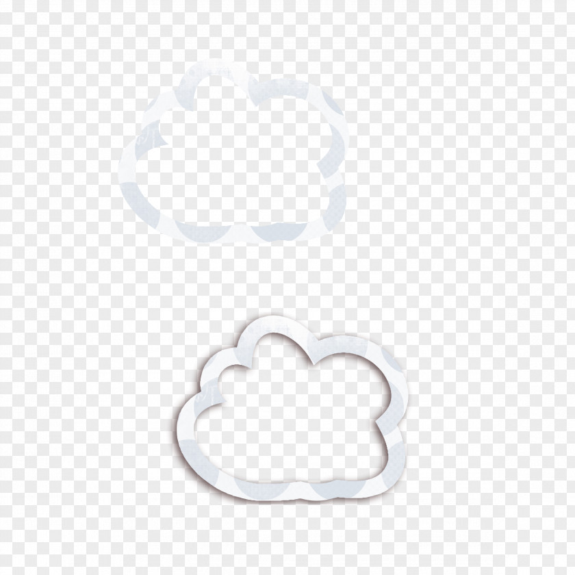 Cloud Body Piercing Jewellery Pattern PNG